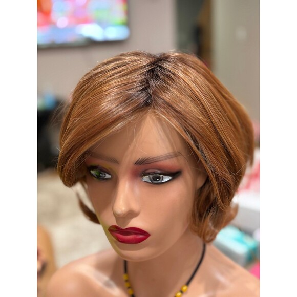 Belle tress “Veneta” Lux Wig ok color Pumpkin pie spice fully handtied cap New main image 6